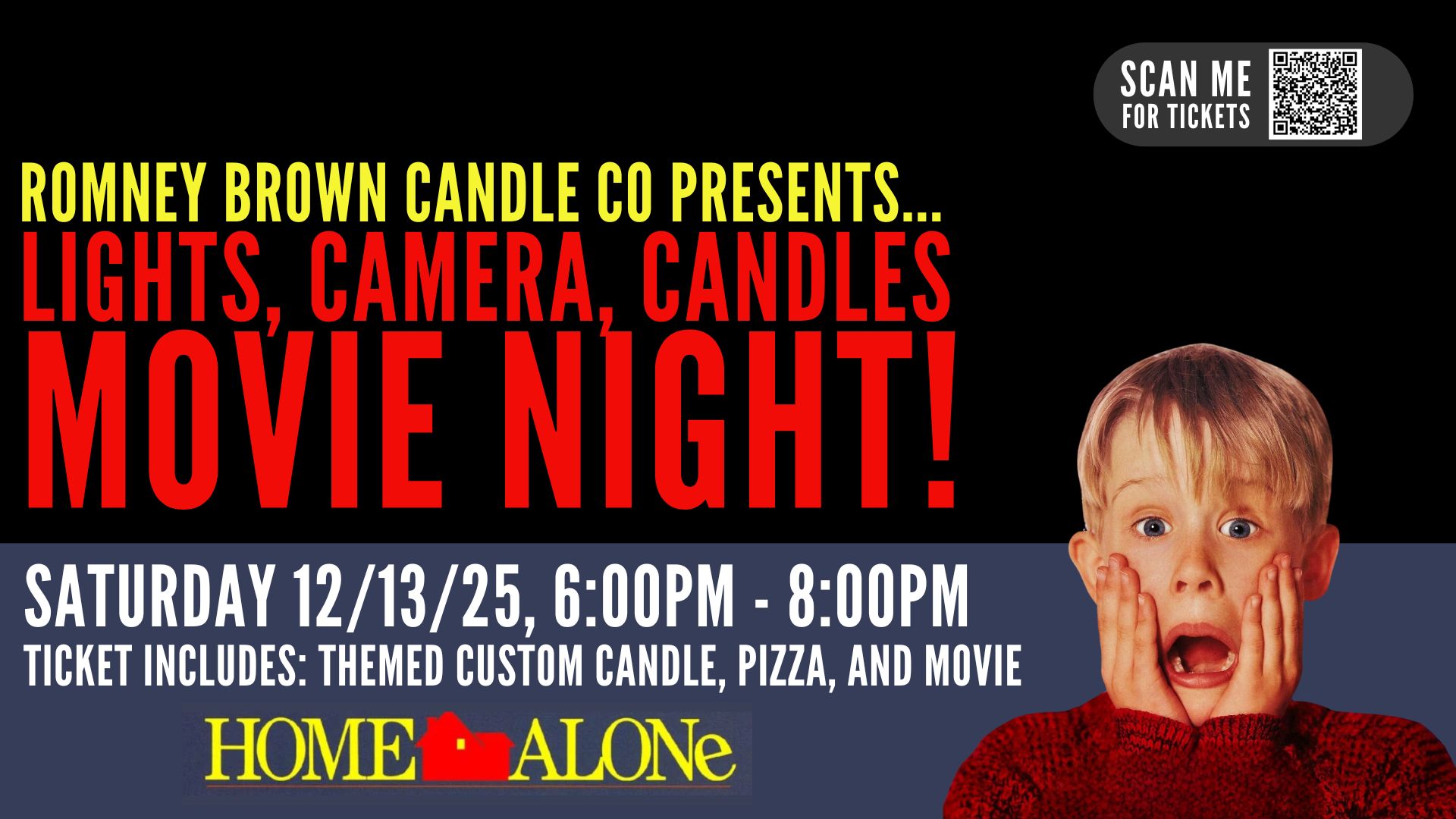 Lights, Camera, Candles - Movie Night! Home Alone